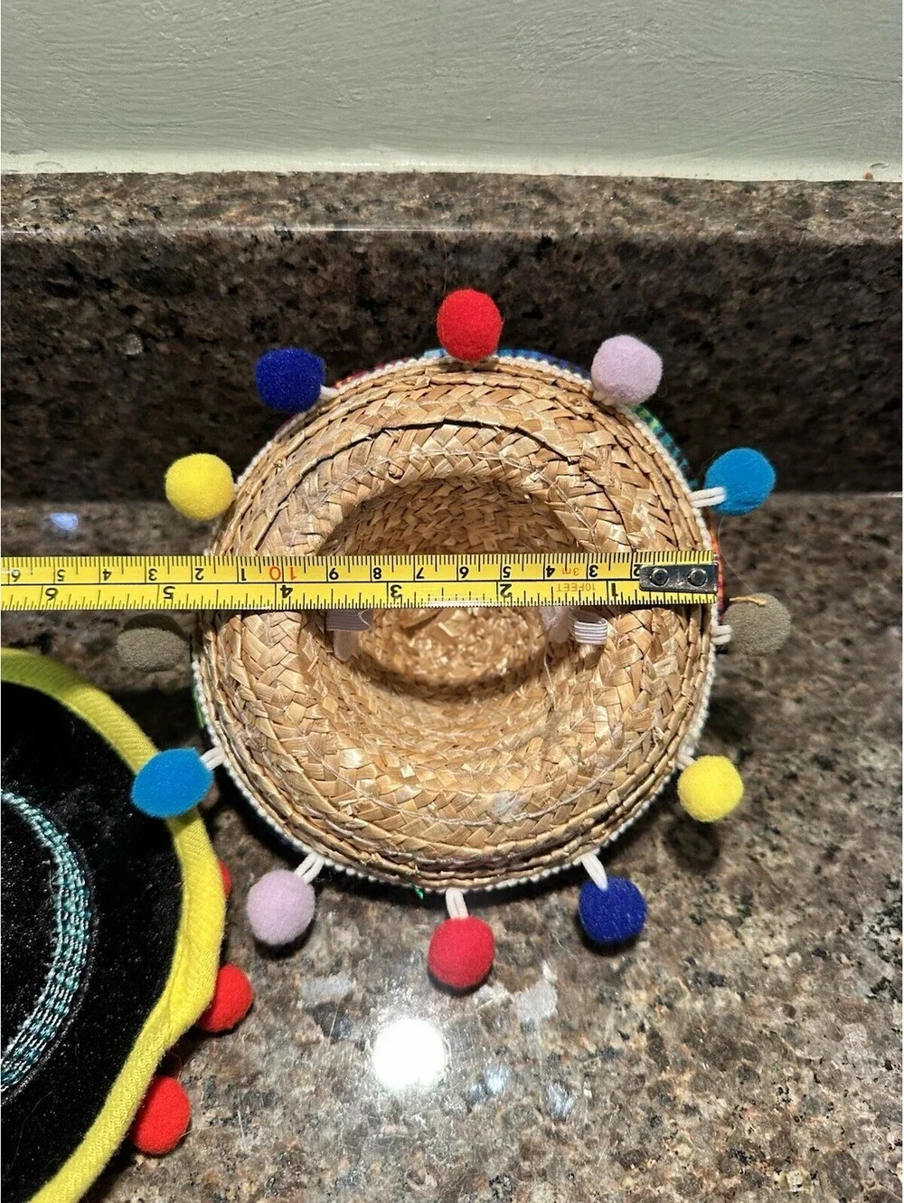 2 Mini Sombrero Hats Cinco De Mayo Pet Dog Doll Costume Party Prop